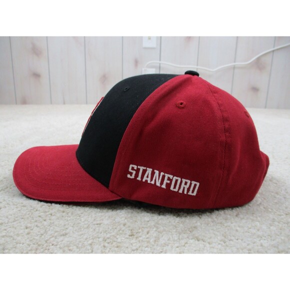 Stanford Cardinal Hat Cap Strap Back One Size Red Black College Football Mens - Picture 4 of 9